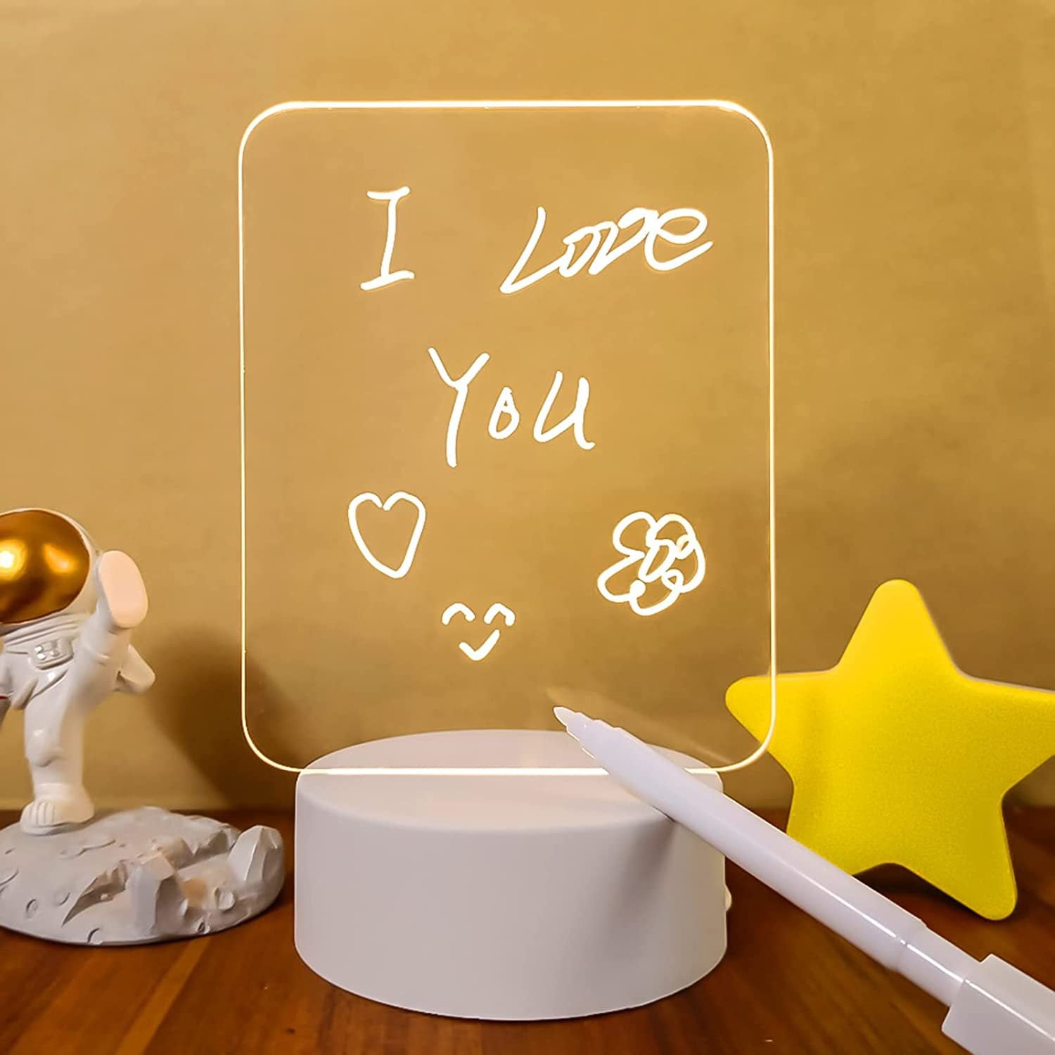 Clear LED Writing Night Light