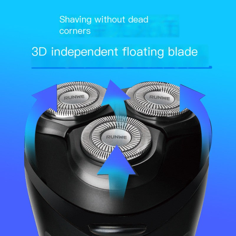 Electric Shaver for Personal Care with 3D independent floating blades for effective shaving.