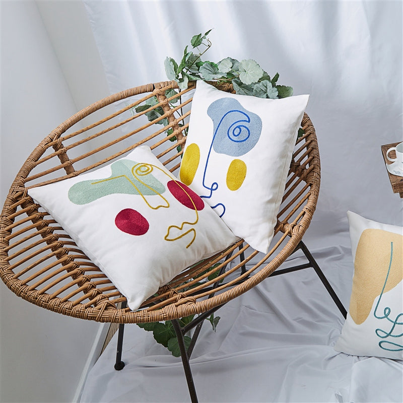 Nordic Embroidered Pillowcas