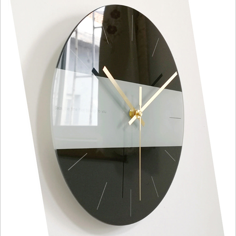 Sleek Glass Minimalist Clock