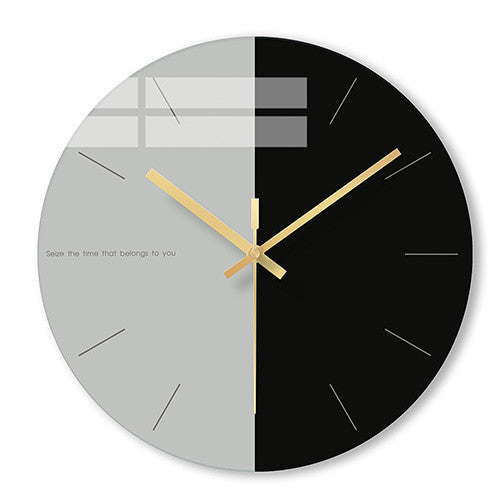 Sleek Glass Minimalist Clock
