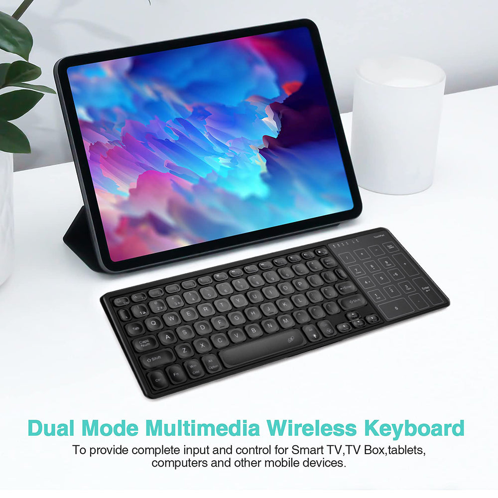 Slimline Backlit Bluetooth Keyboard with Touchpad