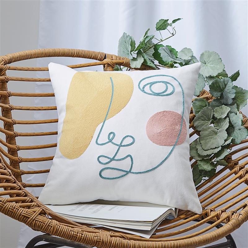 Nordic Embroidered Pillowcas