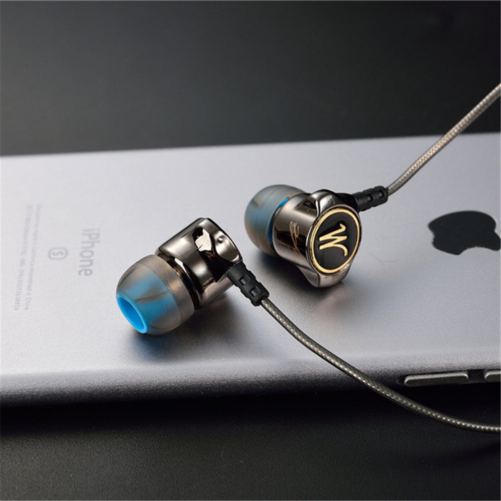 Deep Bass Metal Earbuds with Mic