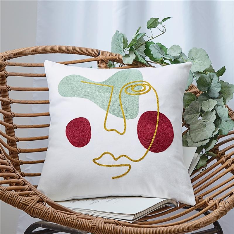 Nordic Embroidered Pillowcas