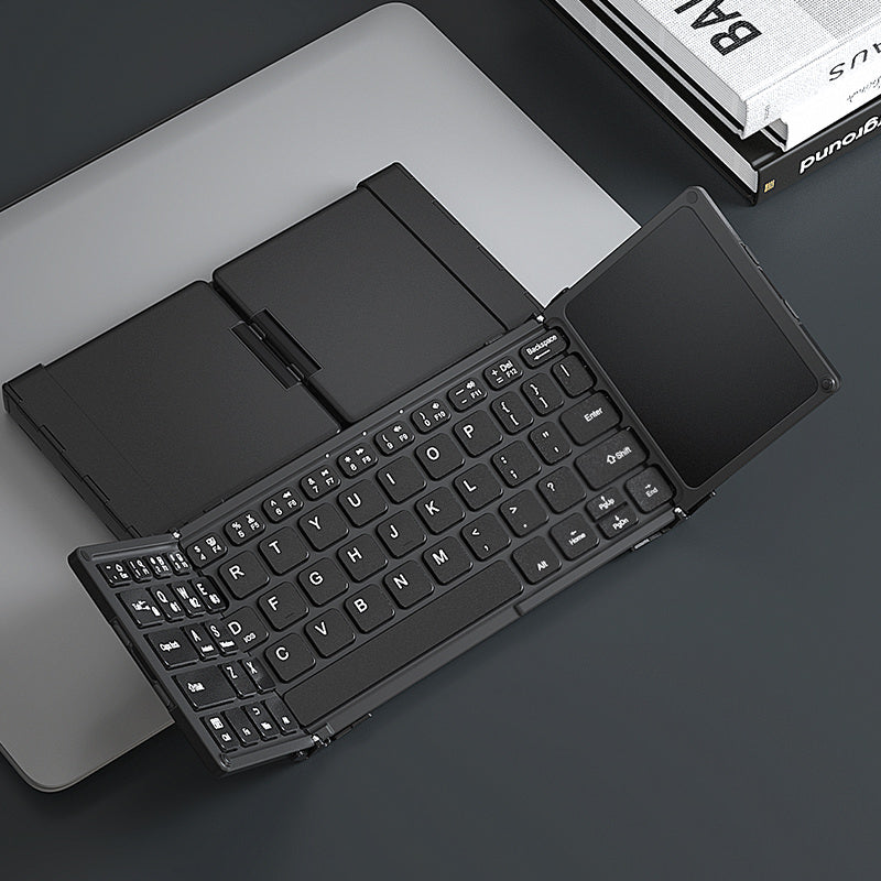 Compact Touchpad Foldable Bluetooth Keyboard