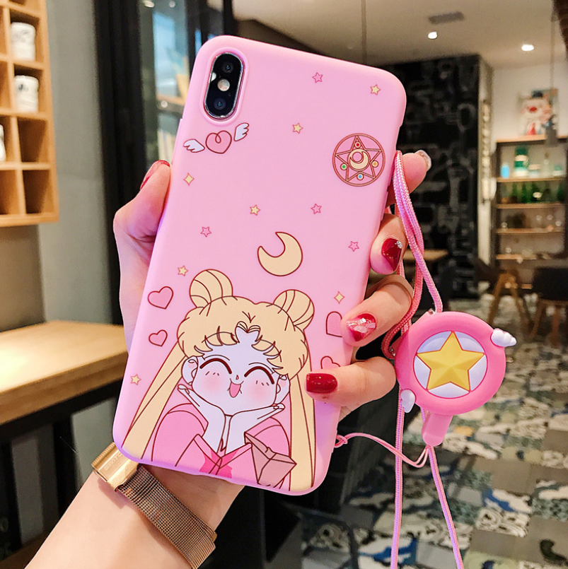 Cute Snoopy Phone Case with Stand and Protector