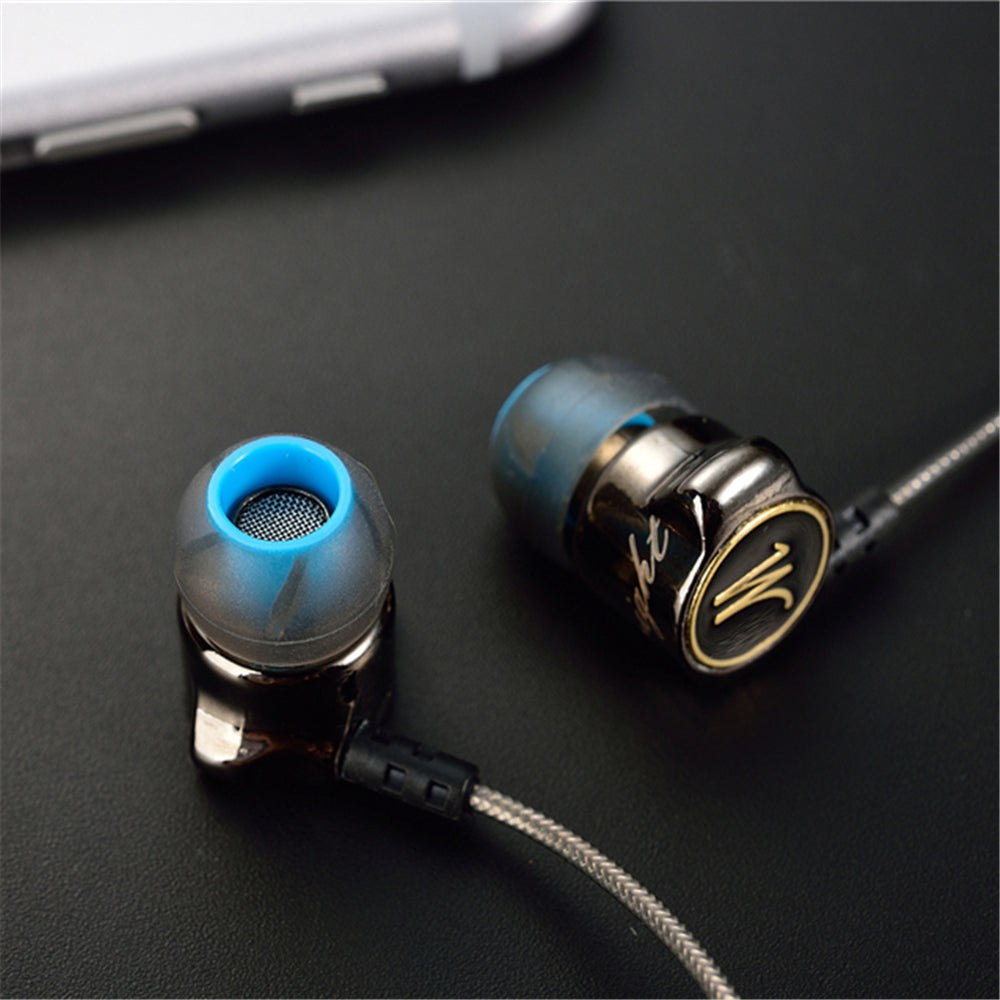 Deep Bass Metal Earbuds with Mic