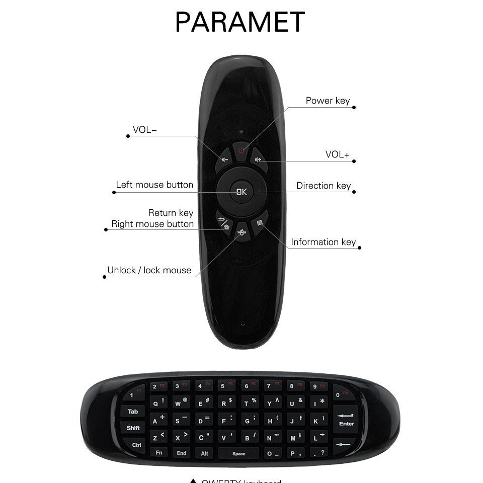 AirMouse C120 Wireless Keyboard Combo