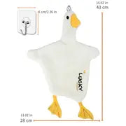 Cute Duck Hand Towel with Seamless Hook 1pc