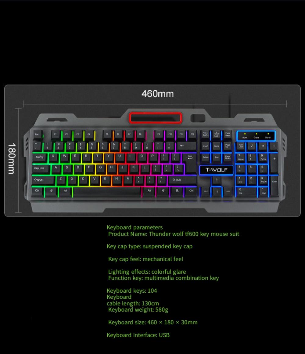 RGB Mechanical Gamer Gear Set