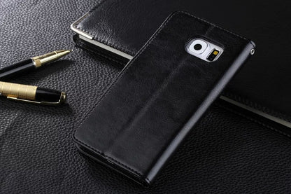 Elegant Leather Lanyard Case for Samsung S6