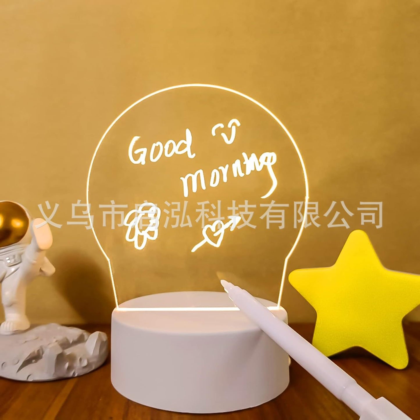 Clear LED Writing Night Light