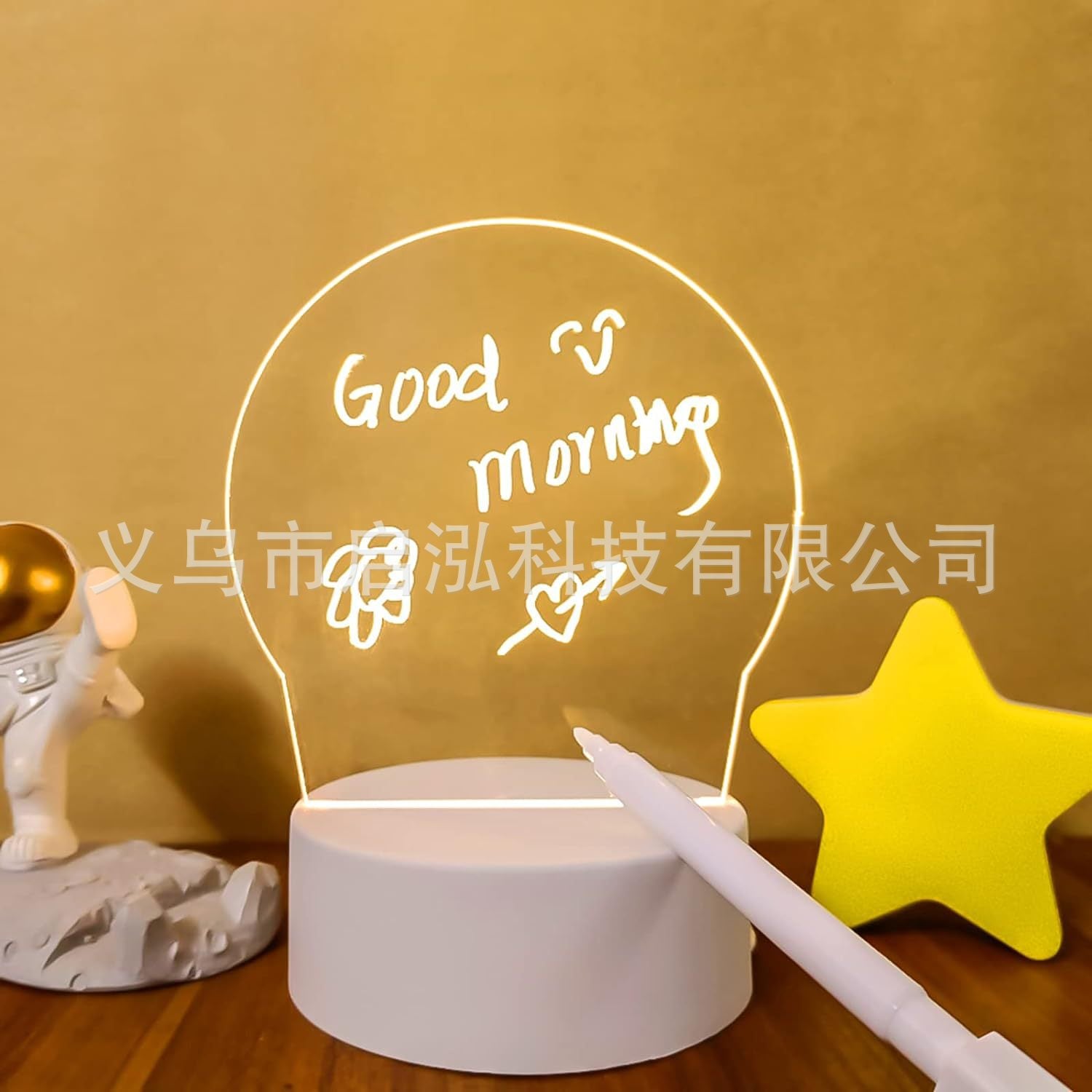 Clear LED Writing Night Light