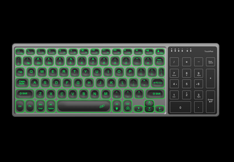 Slimline Backlit Bluetooth Keyboard with Touchpad